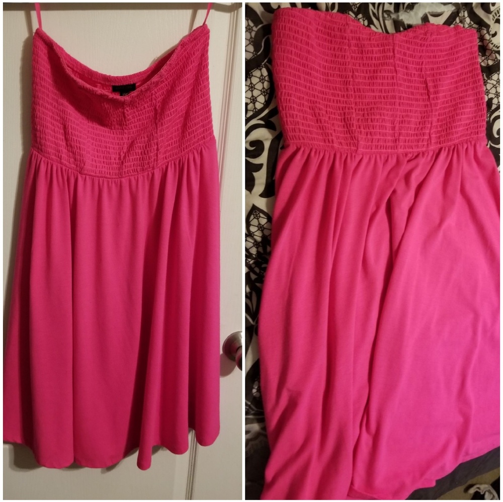 Pink tube dress from Torrid